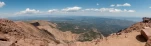 Panorama N depuis le sommet de Pikes Peak